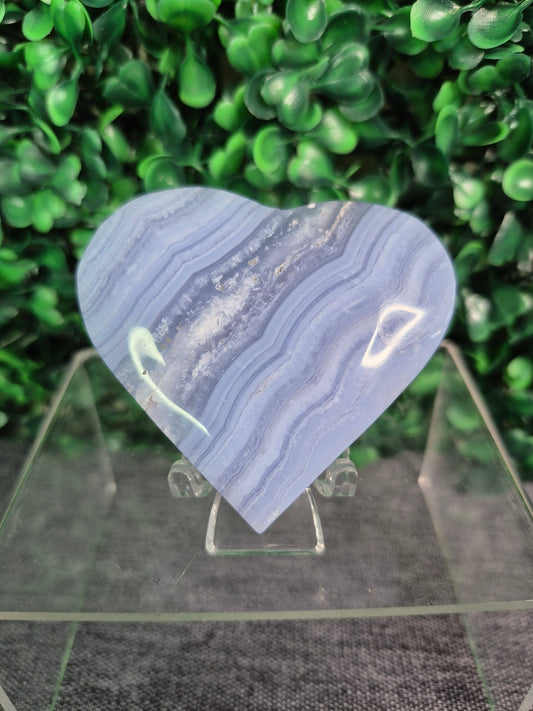 Blue Lace Agate Heart