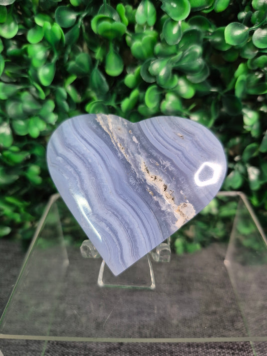 Blue Lace Agate Heart