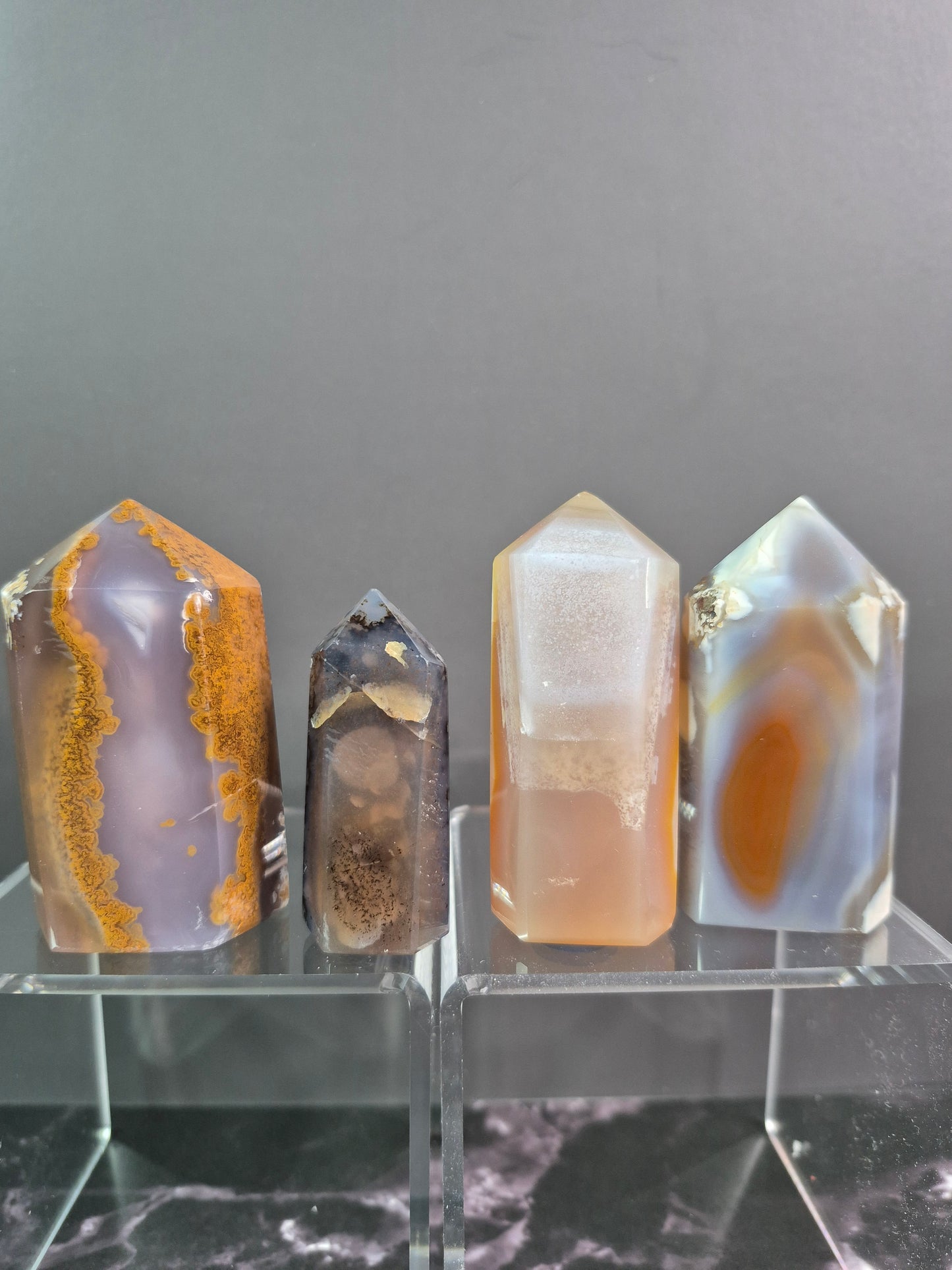 Mini Druzy Agate Towers