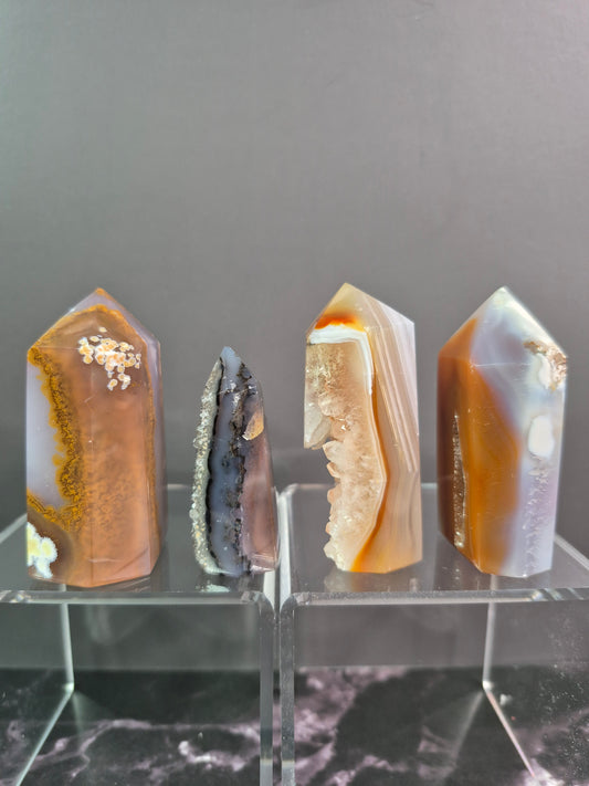 Mini Druzy Agate Towers