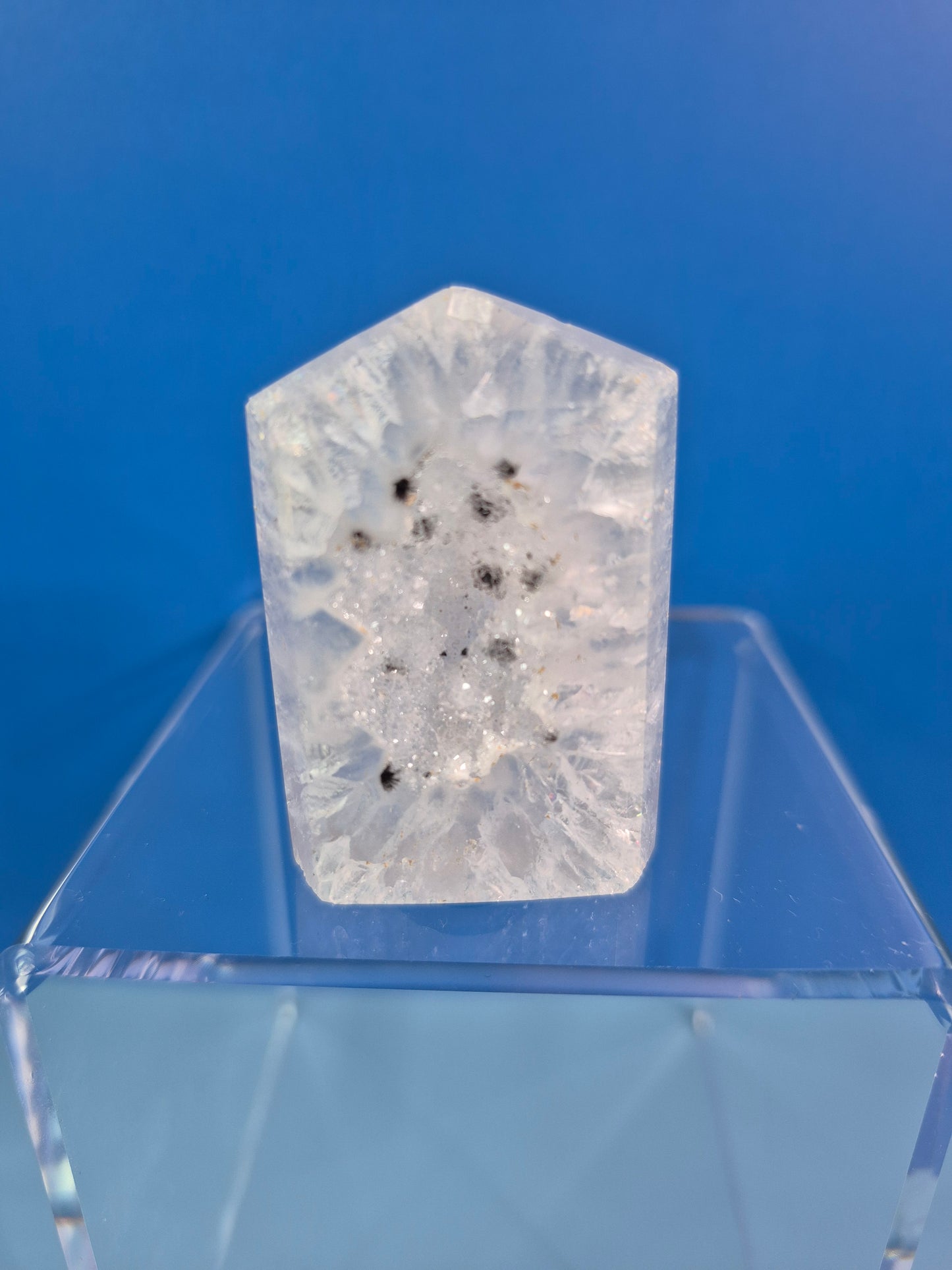 Icy Mini Druzy Agate Towers (6)