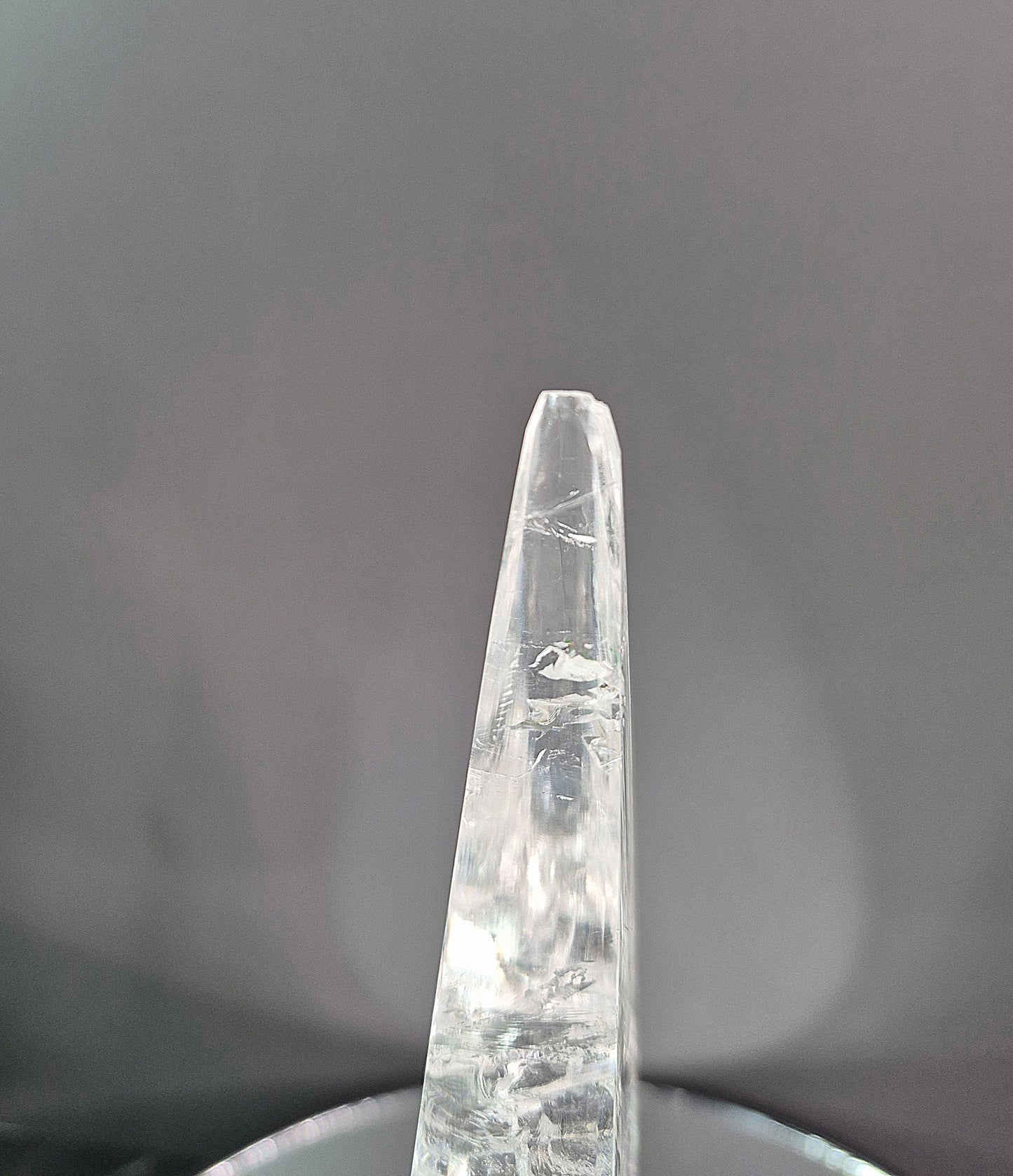 Clear Quartz Tear Drop on Stand