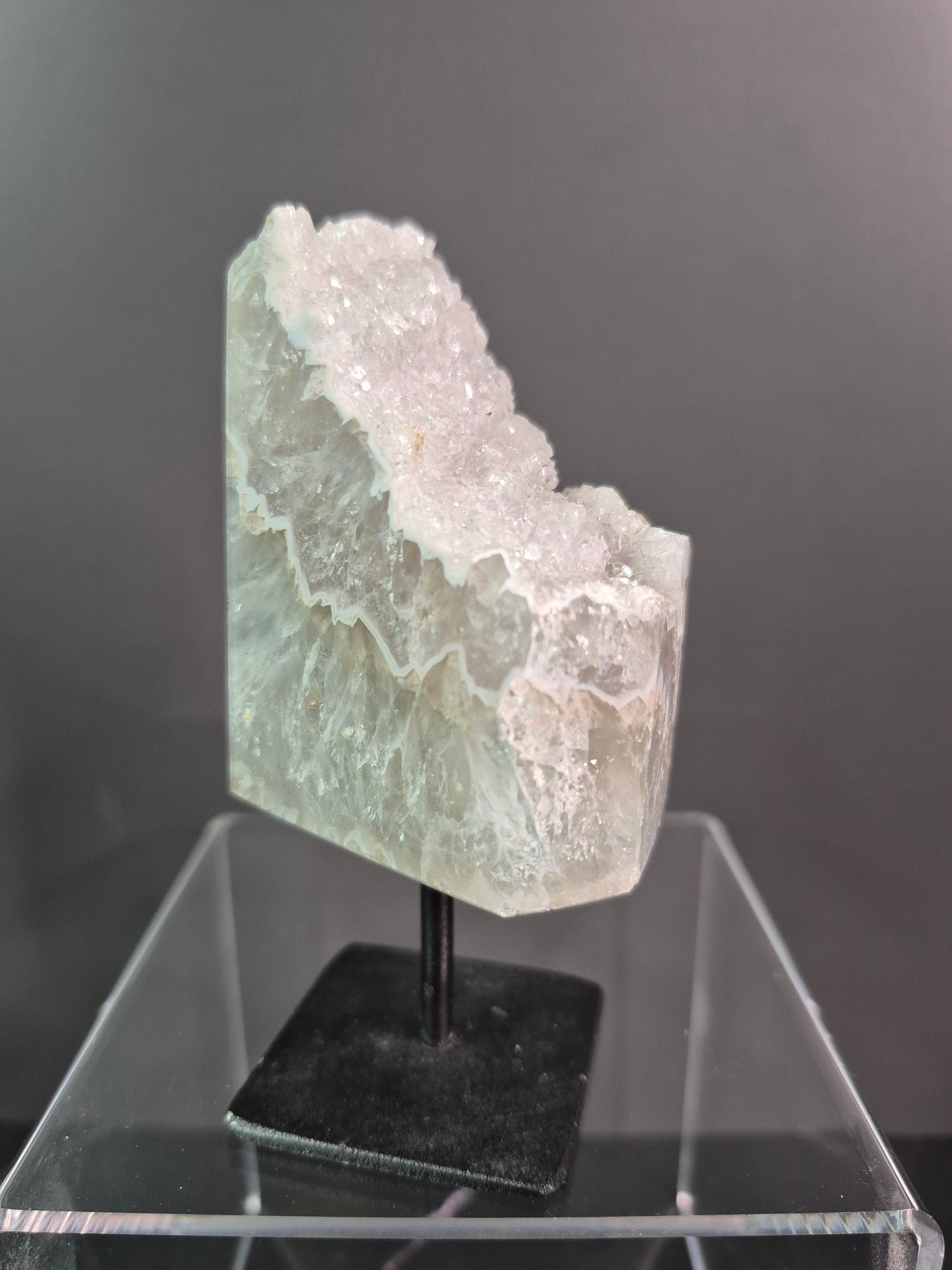 Small Druzy Agate Free Forms on Stands