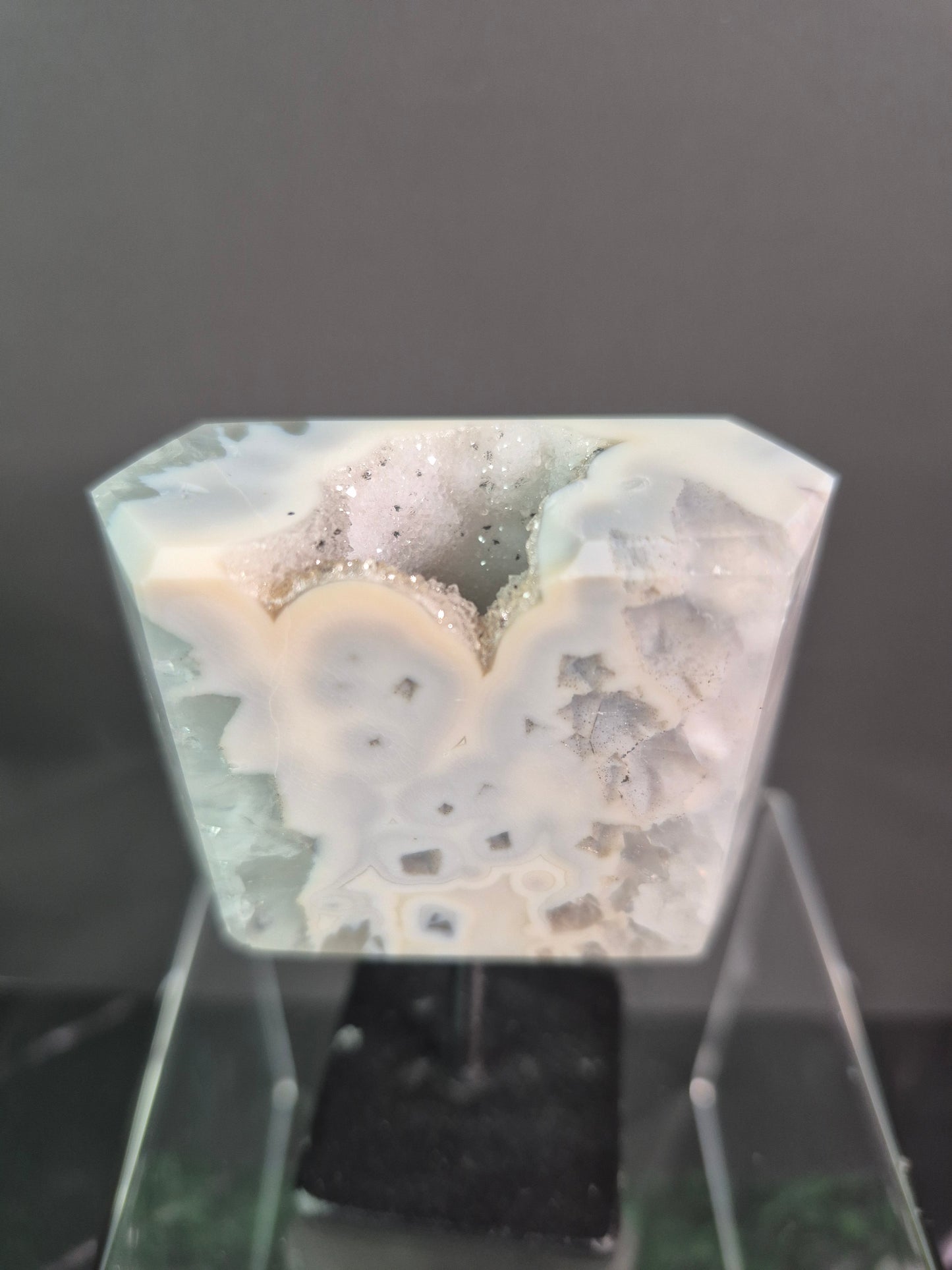 Small Druzy Agate Free Forms on Stands