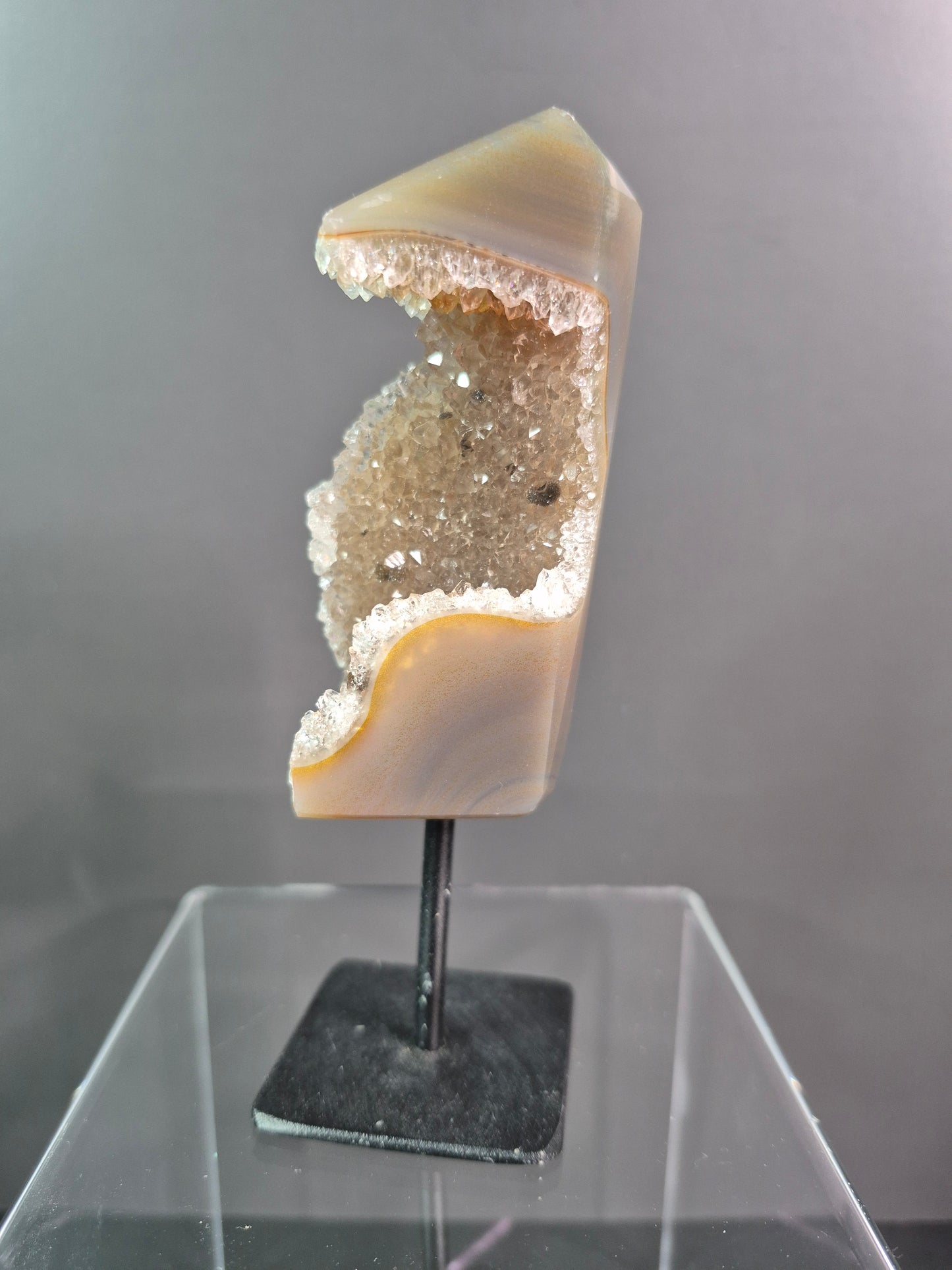 Small Druzy Agate Free Forms on Stands