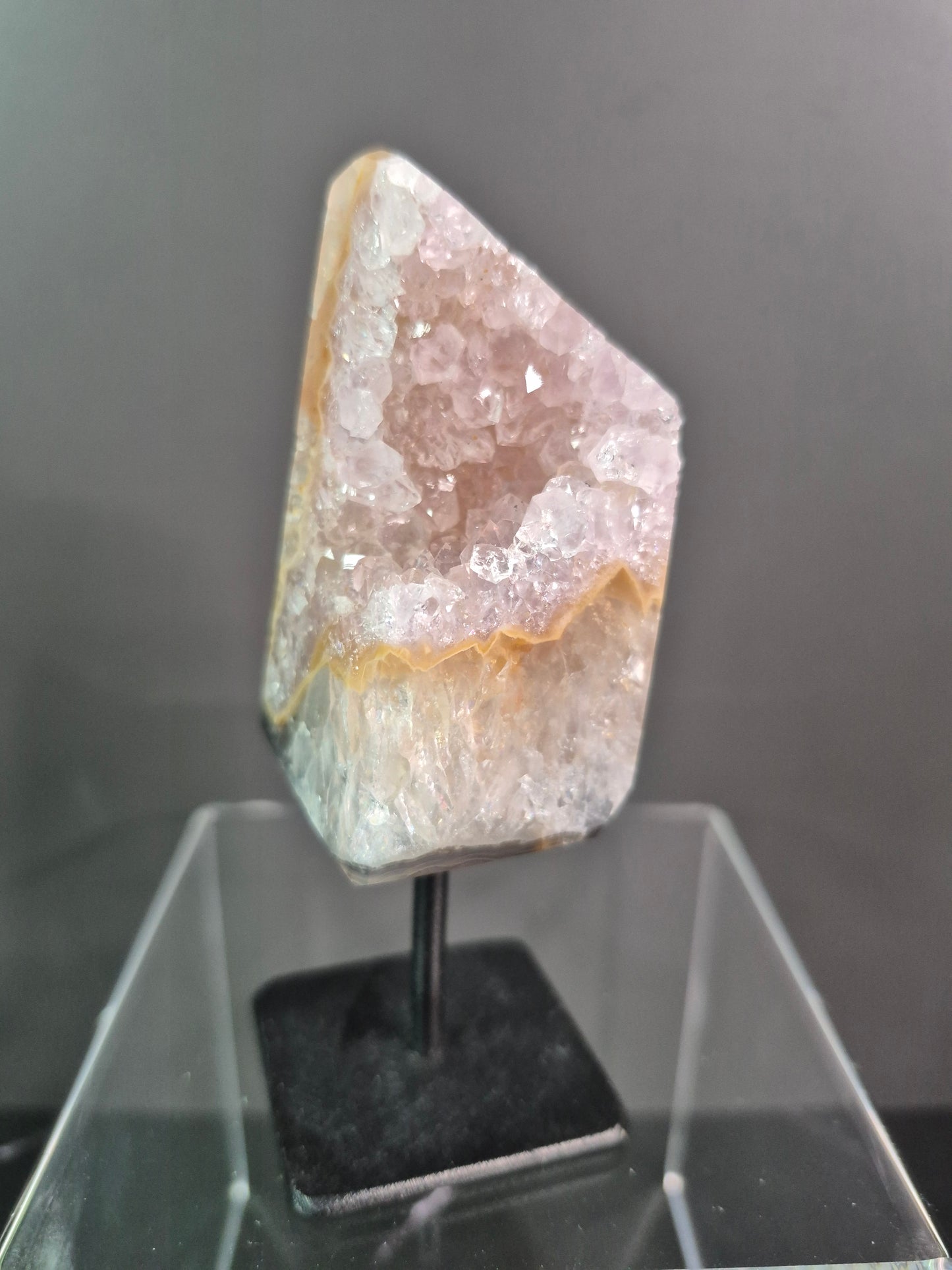 Small Druzy Agate Free Forms on Stands