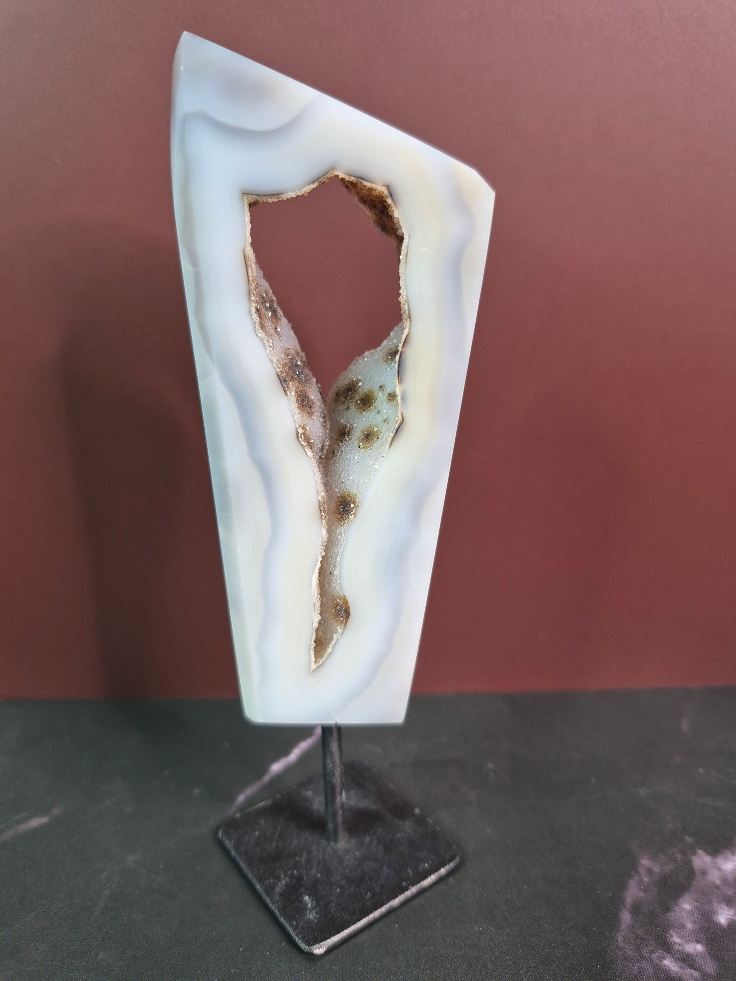 Druzy Agate Free Forms on Stands