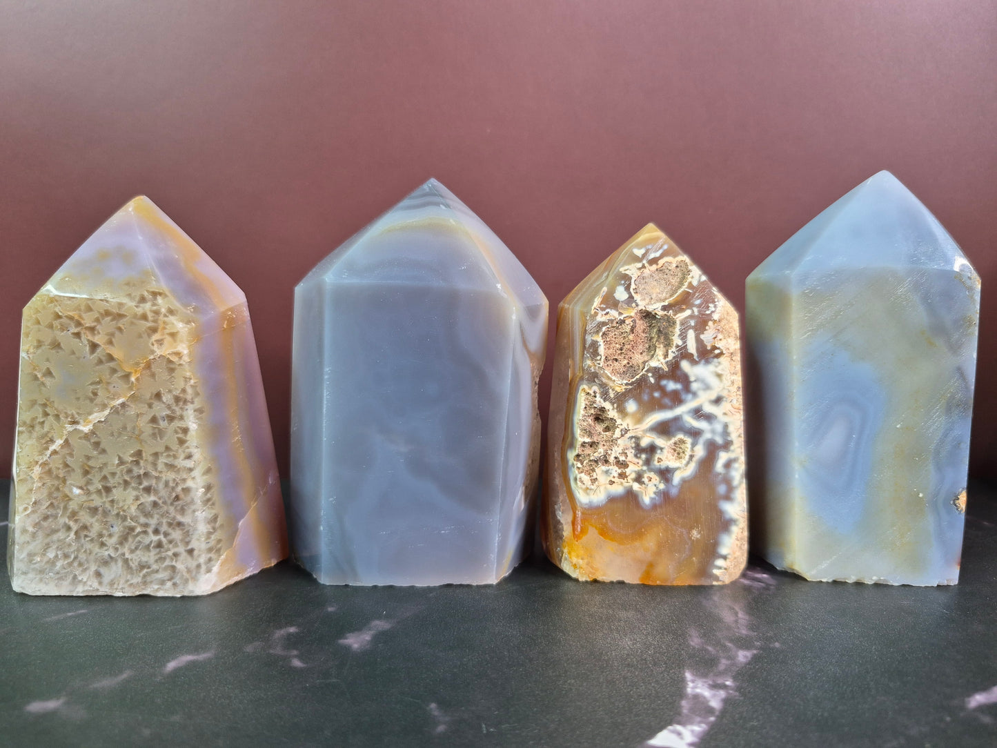 Agate Towers with Druzy
