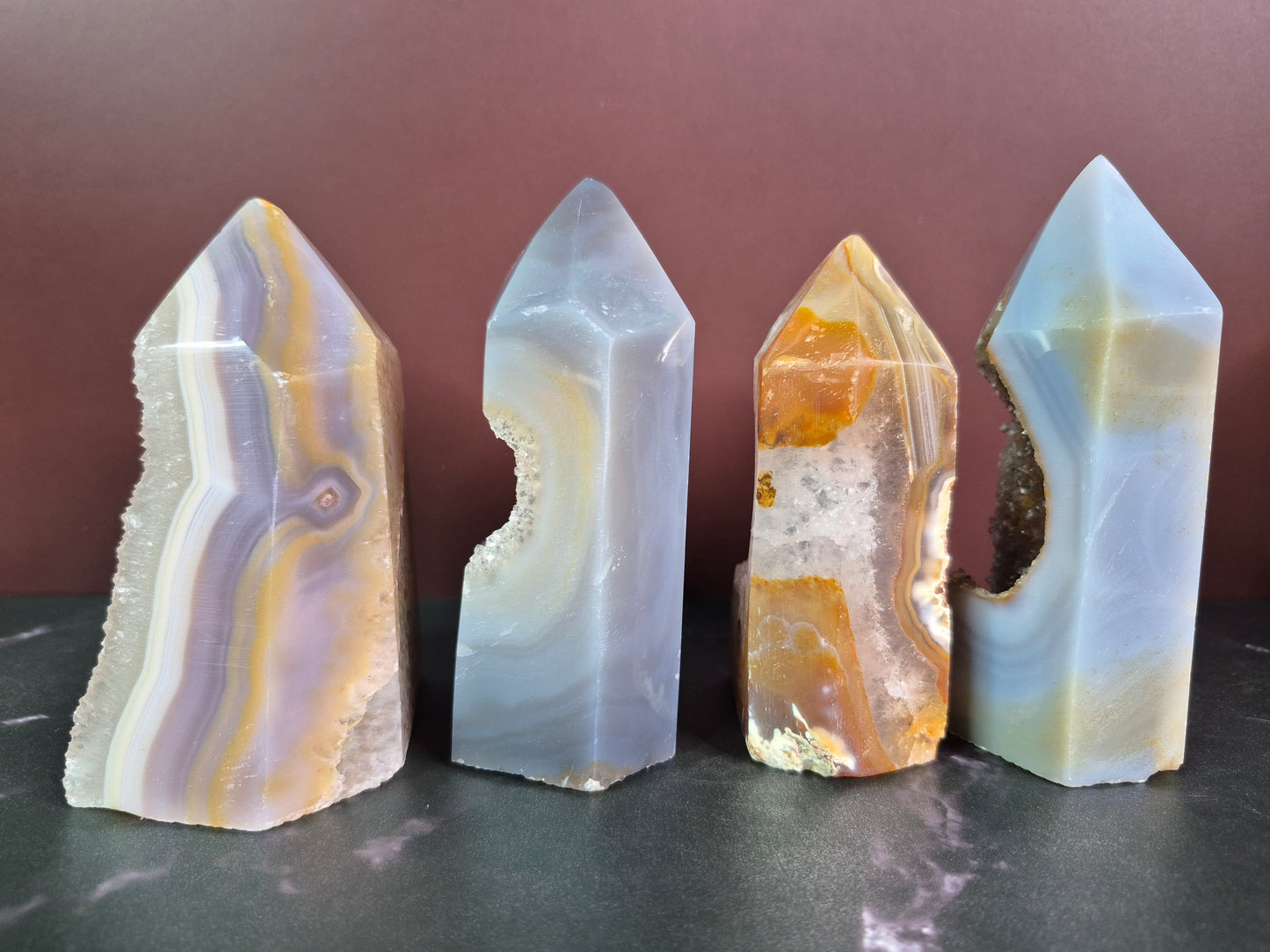 Agate Towers with Druzy