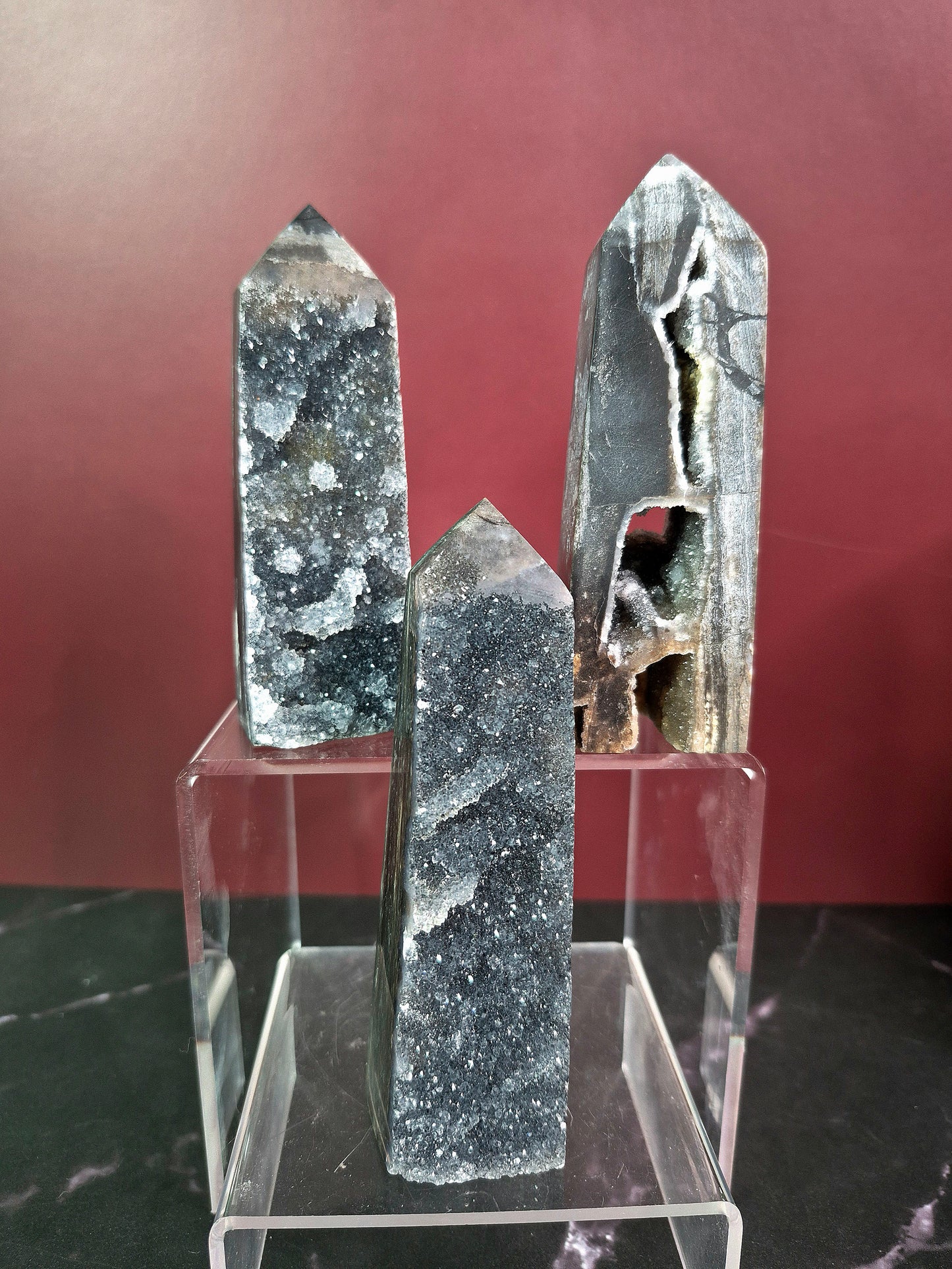 Druzy Sphalerite Towers