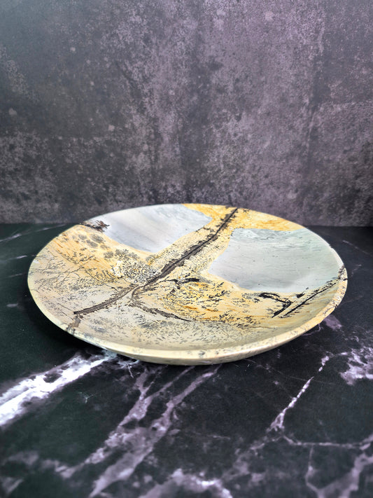 Dendritic Picture Jasper Dish