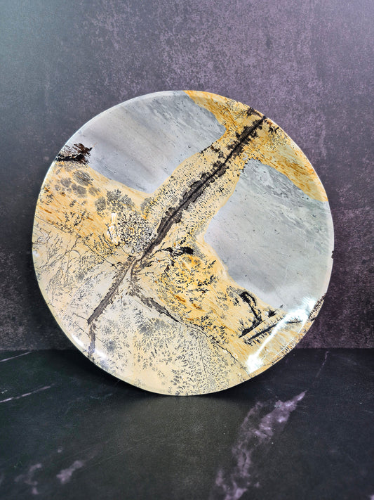 Dendritic Picture Jasper Dish