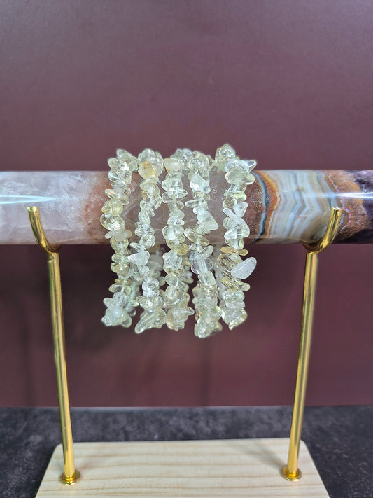 Citrine Chip Beaded Bracelets