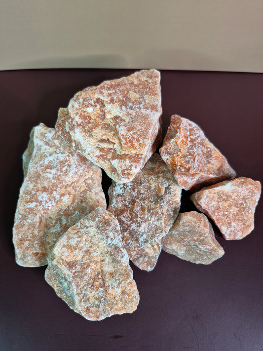 Natural Raw Orchid Calcites