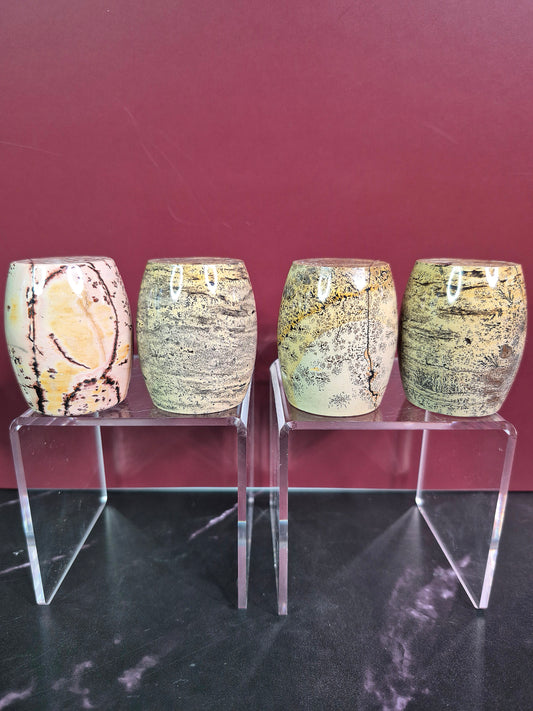 Dendritic Sage Jasper Tambour Carving