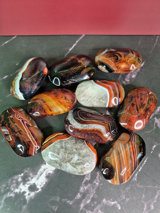 Sardonyx Palm Stones