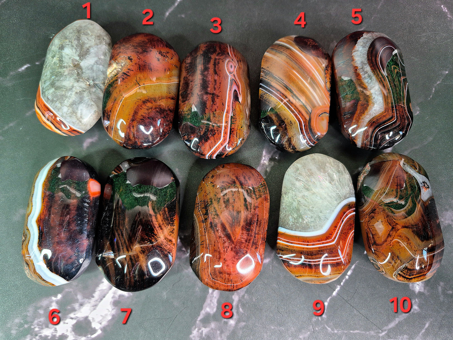 Sardonyx Palm Stones