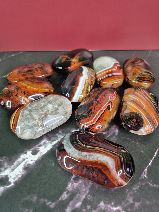 Sardonyx Palm Stones