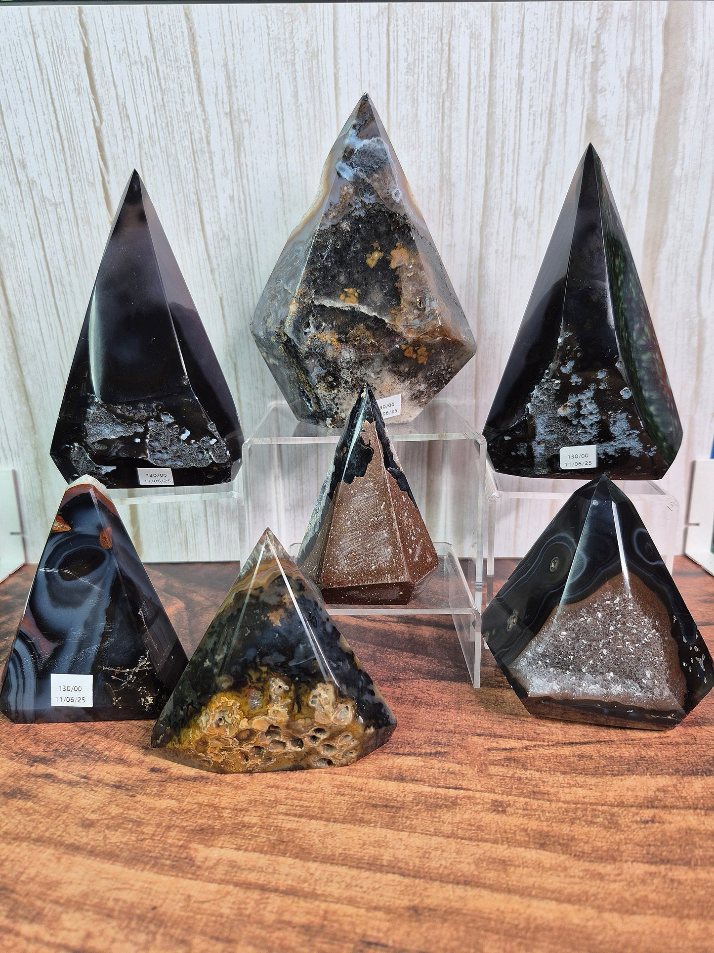 Druzy Agate Conic Towers