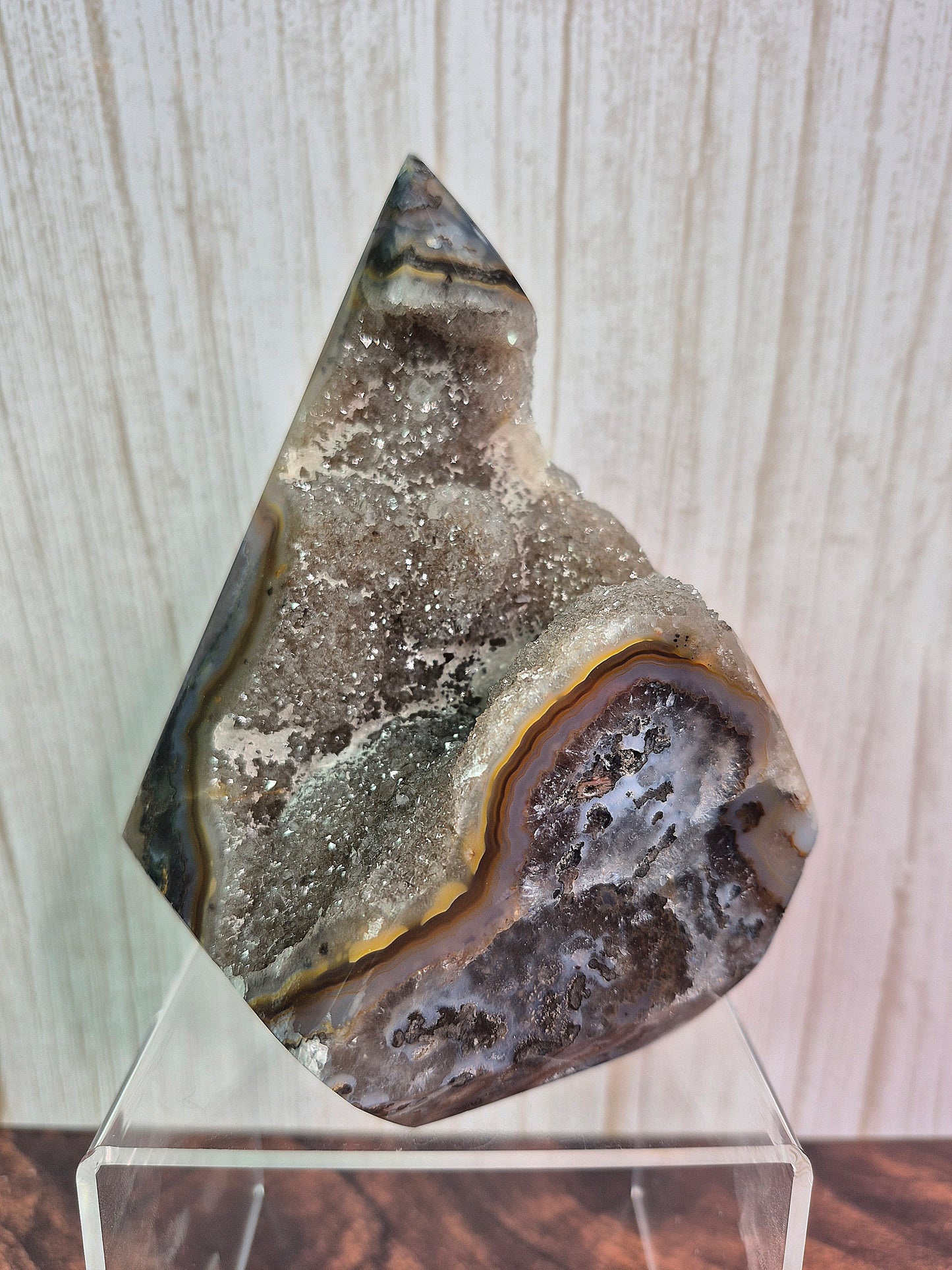 Druzy Agate Conic Towers