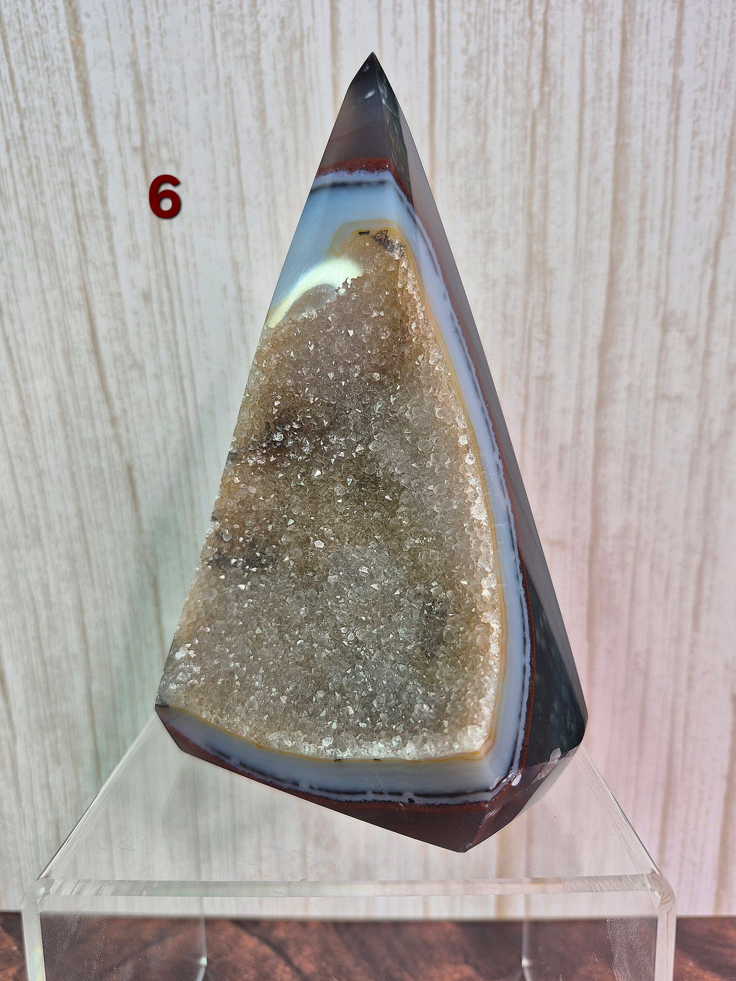Druzy Agate Conic Towers