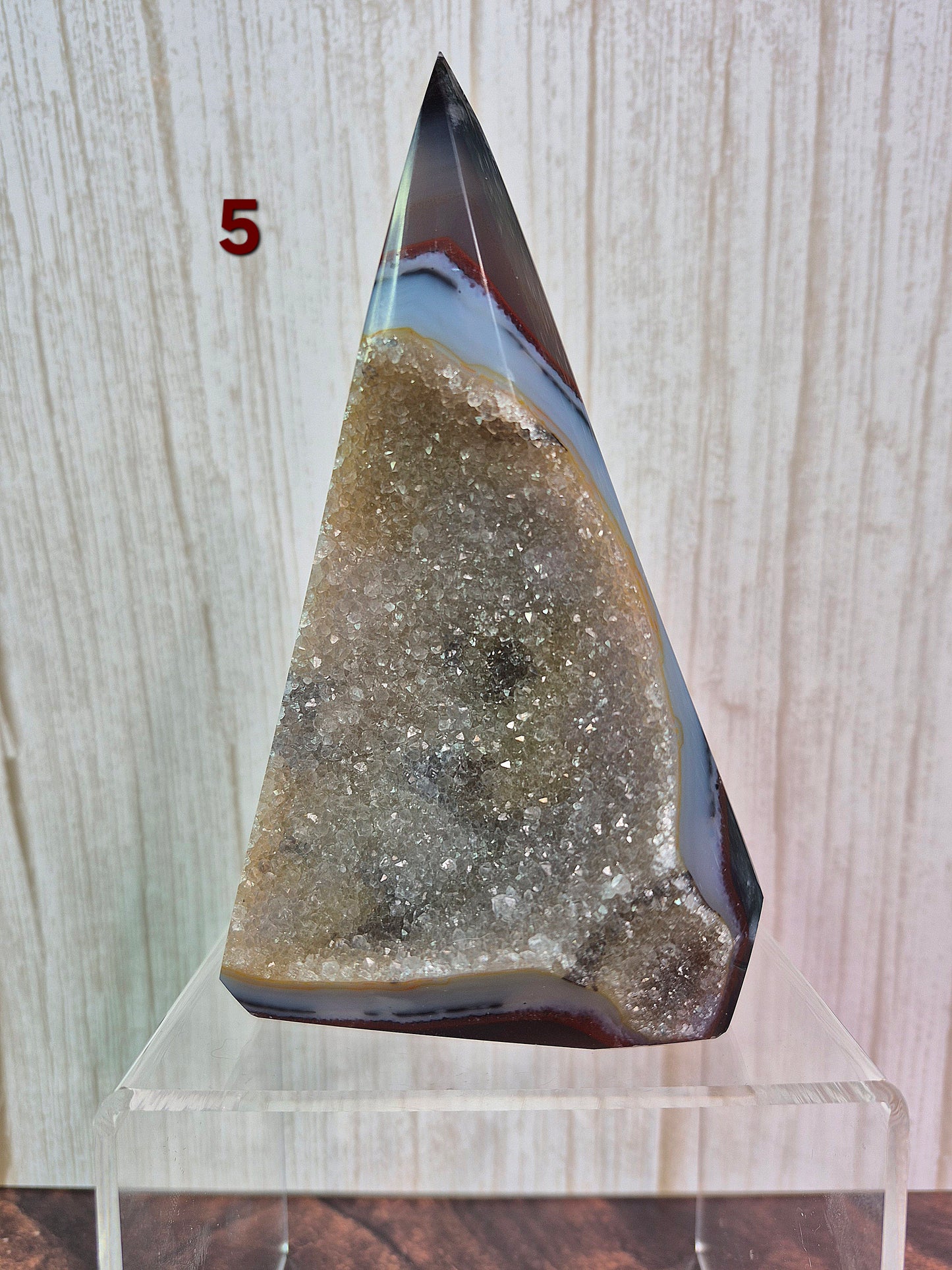 Druzy Agate Conic Towers