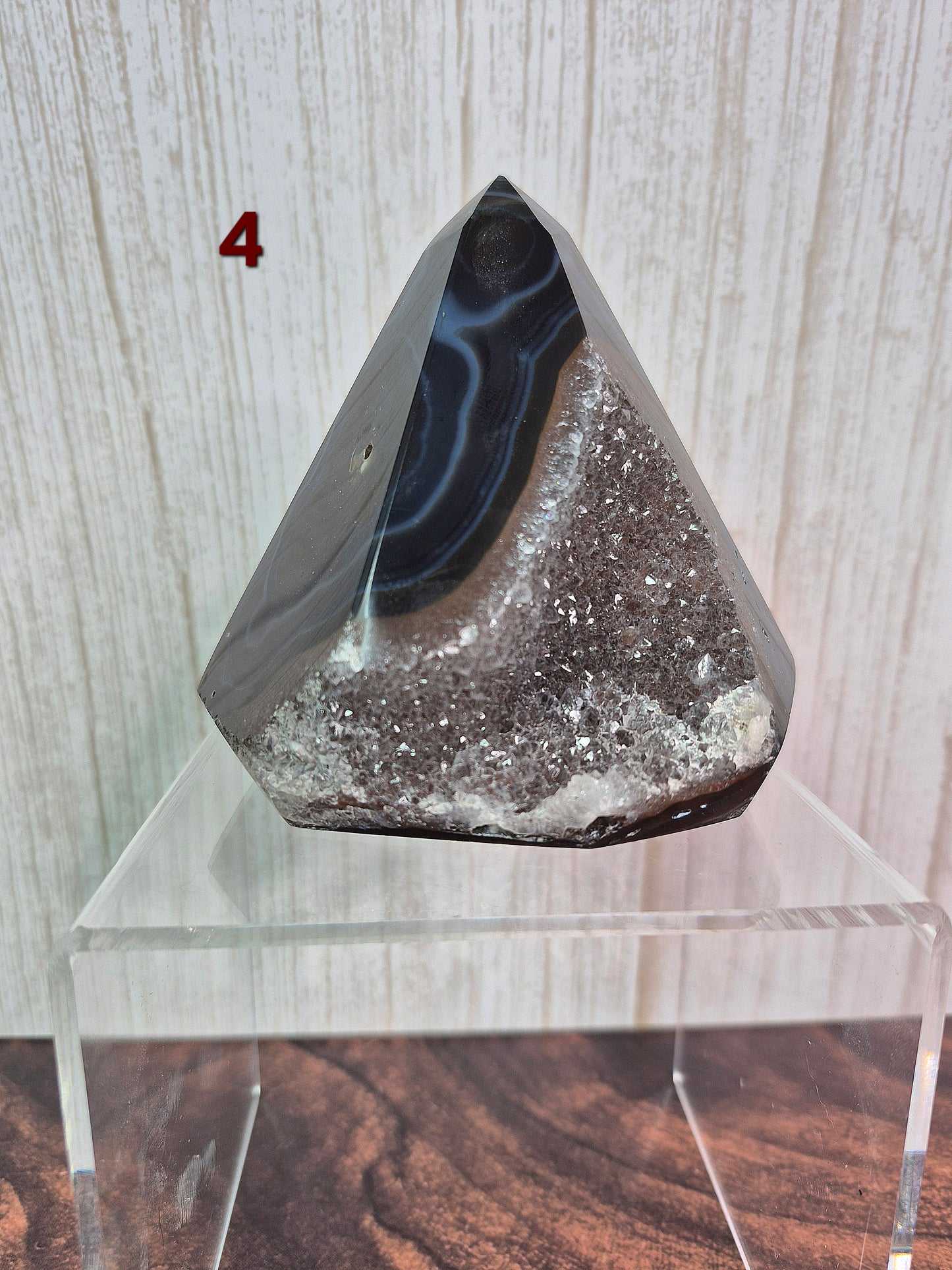 Druzy Agate Conic Towers