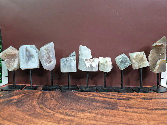 Mini Druzy Agate Free Forms on Stands