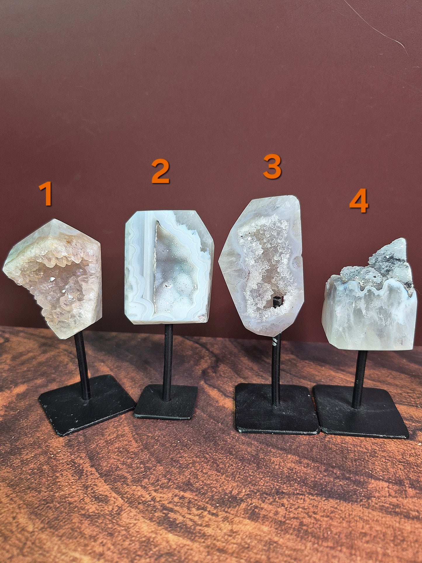 Mini Druzy Agate Free Forms on Stands