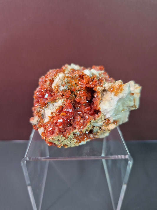 Fiery Vanadinite Cluster
