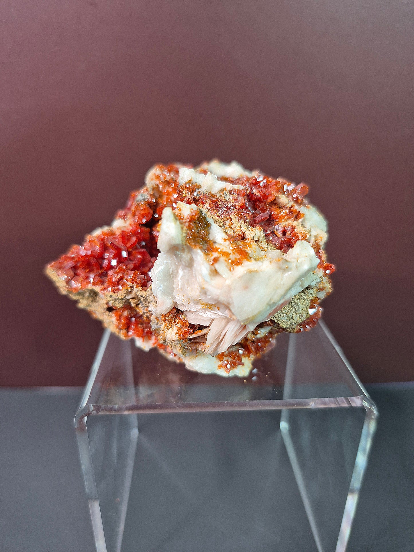 Fiery Vanadinite Cluster
