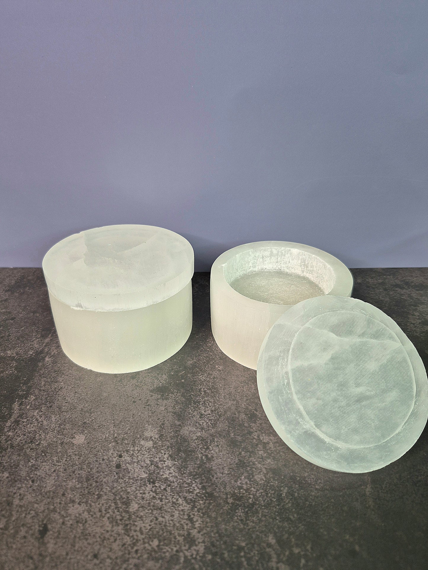 Selenite Jewelry Box with Lid