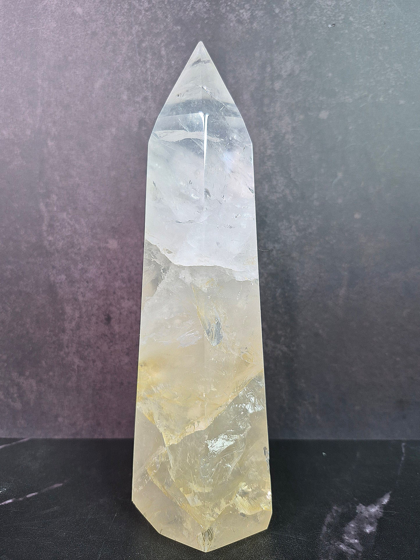 Stunning Quartz and Golden Healer Tower