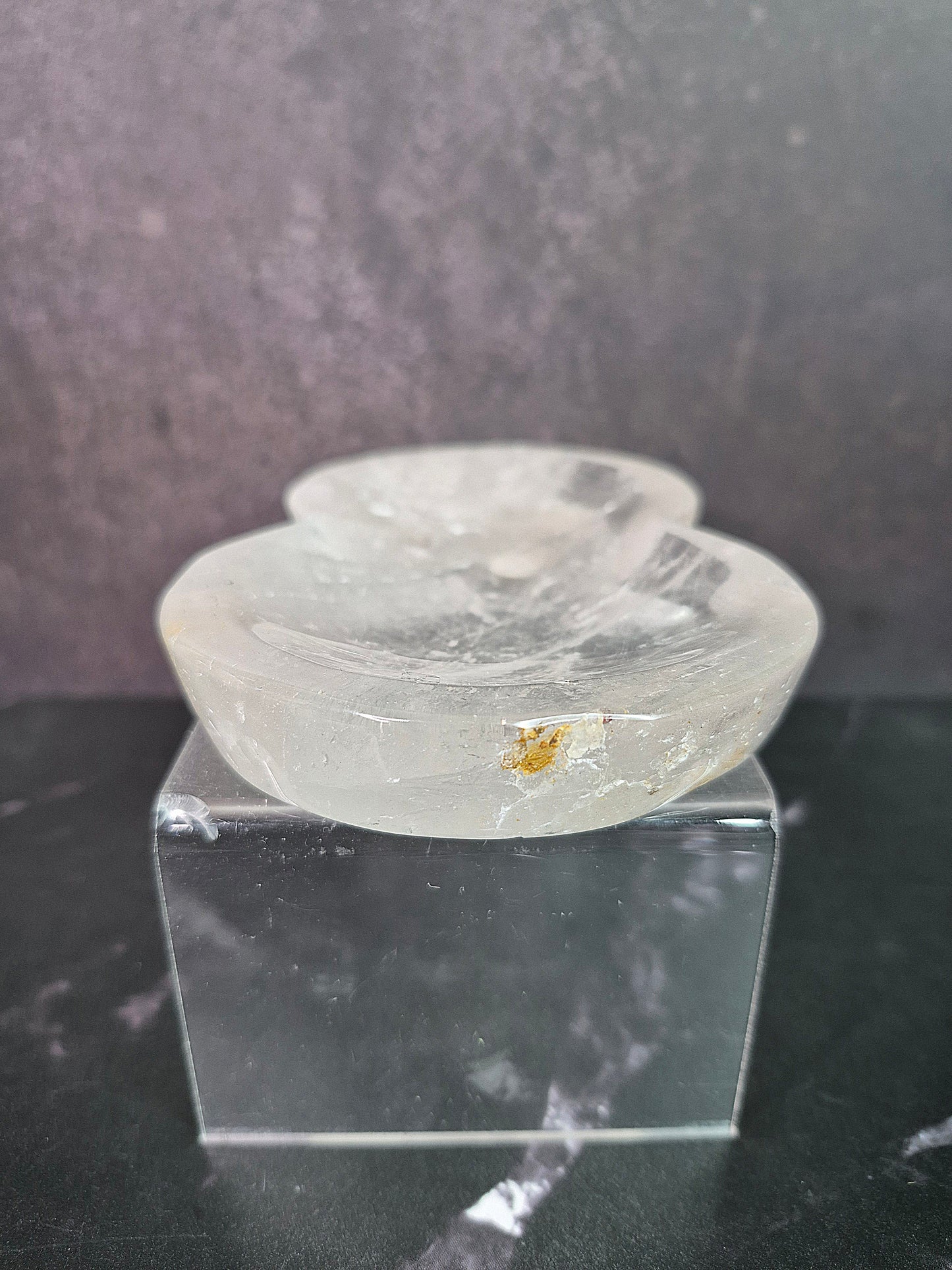 Clear Quartz Hulu Trinket Dish