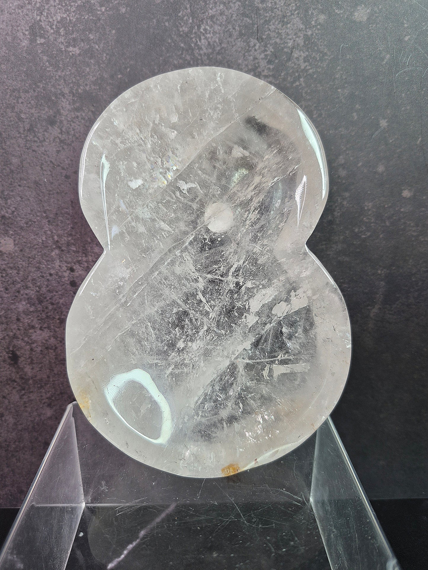 Clear Quartz Hulu Trinket Dish