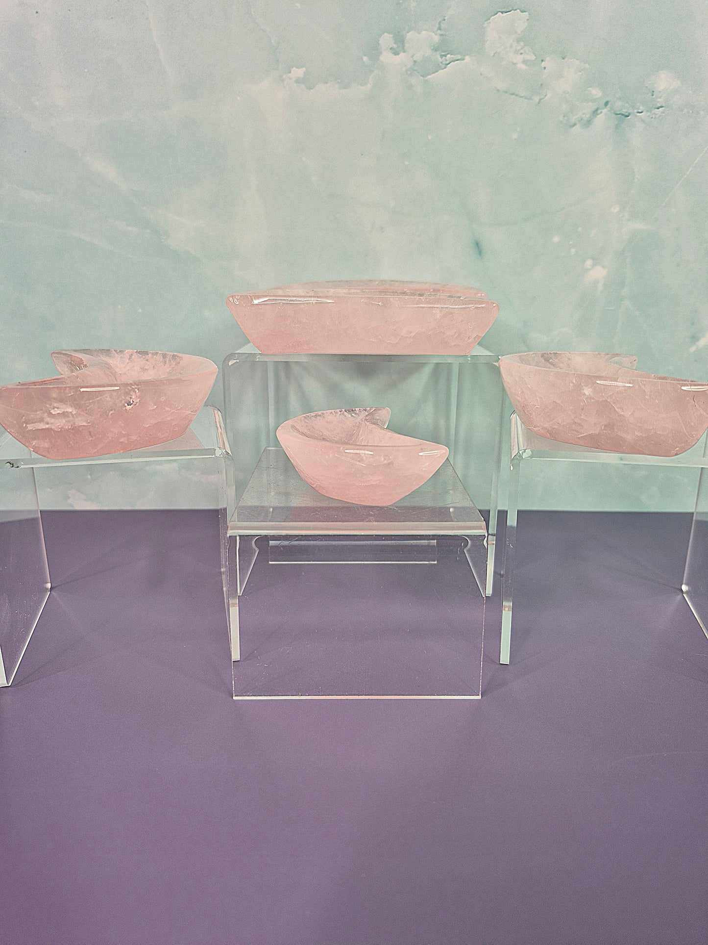 Rose Quartz Crescent Moon Dish