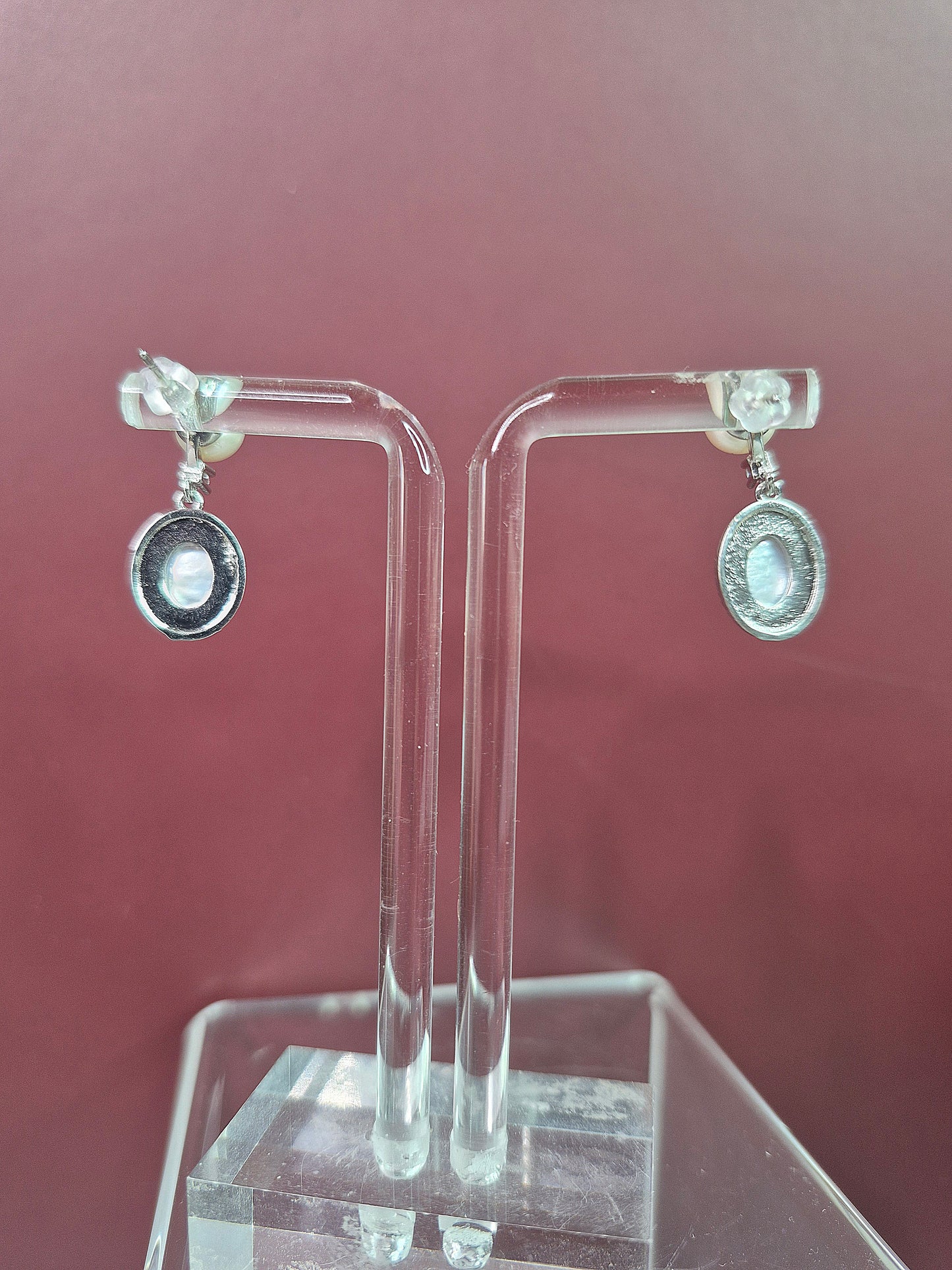 Beautiful Sterling Silver Pearl Earrings