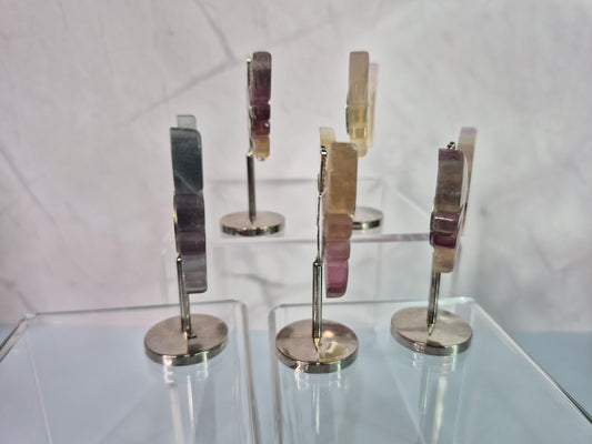 Mini Fluorite Butterflies on Stands