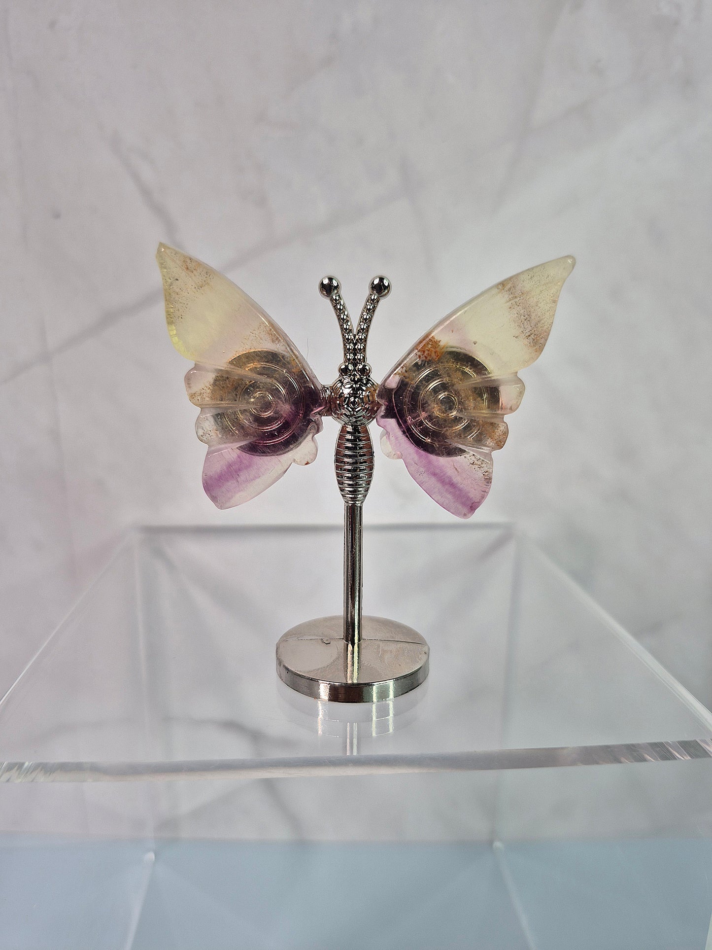 Mini Fluorite Butterflies on Stands