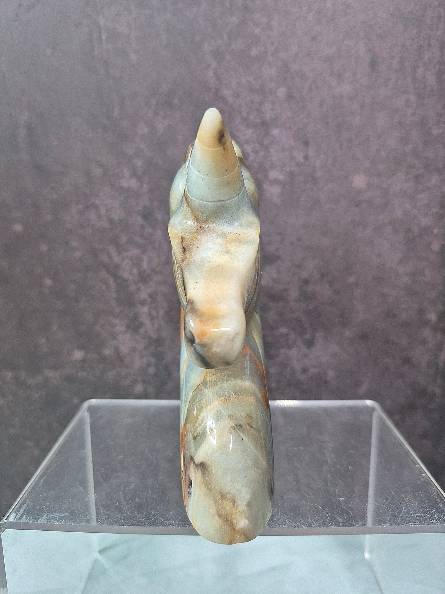 Beautiful Jasper Unicorn Carving
