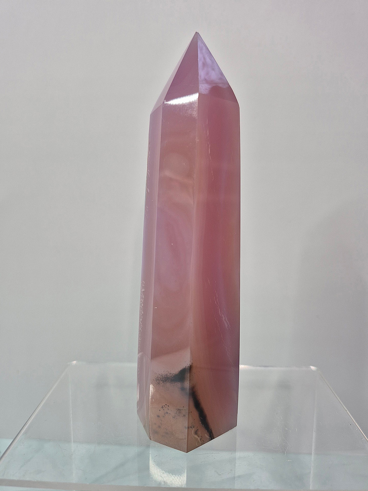 Pink Jelly Agate Tower