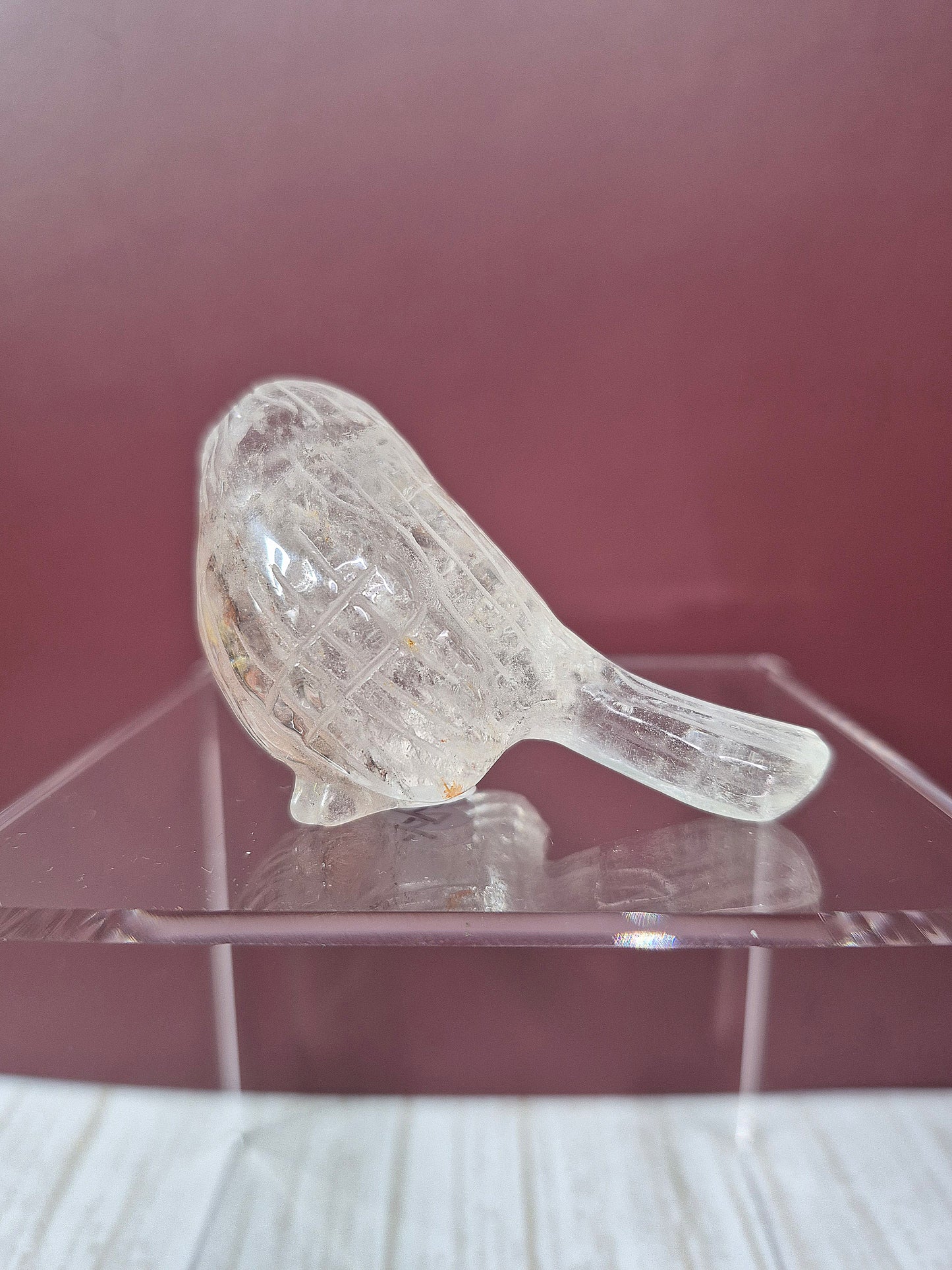 Garden Quartz Bird Carving