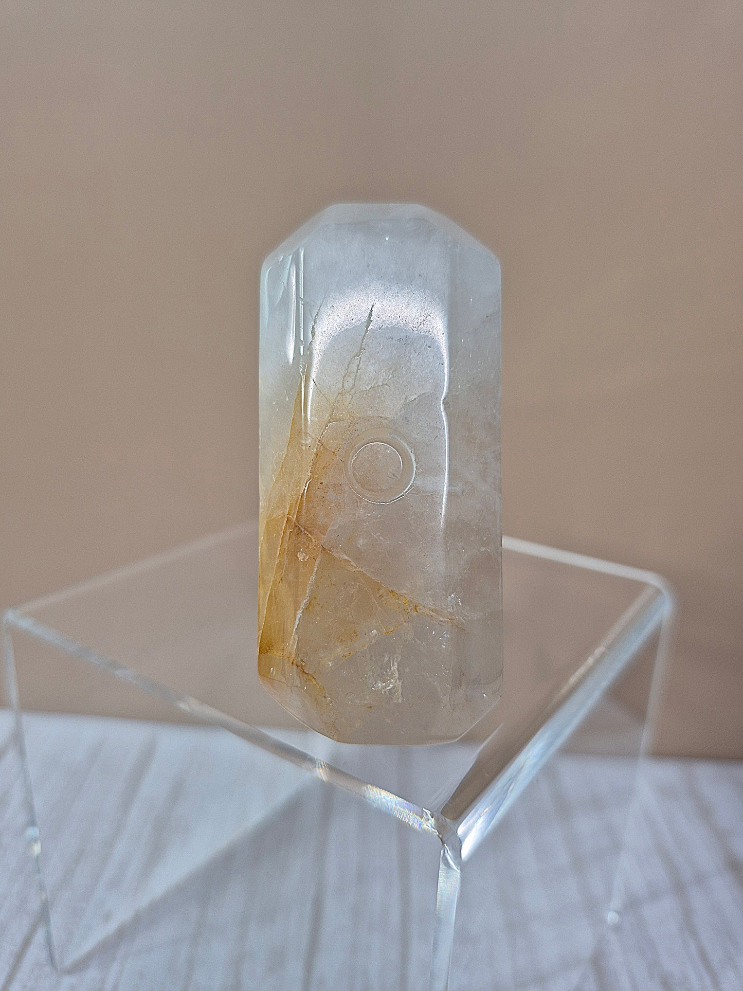 Golden Healer Crystal Hammer