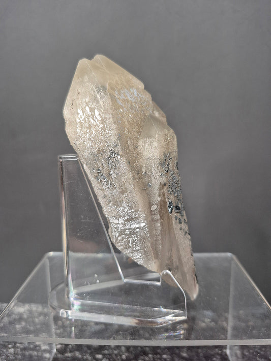 Rose Specular Hematite on Quartz