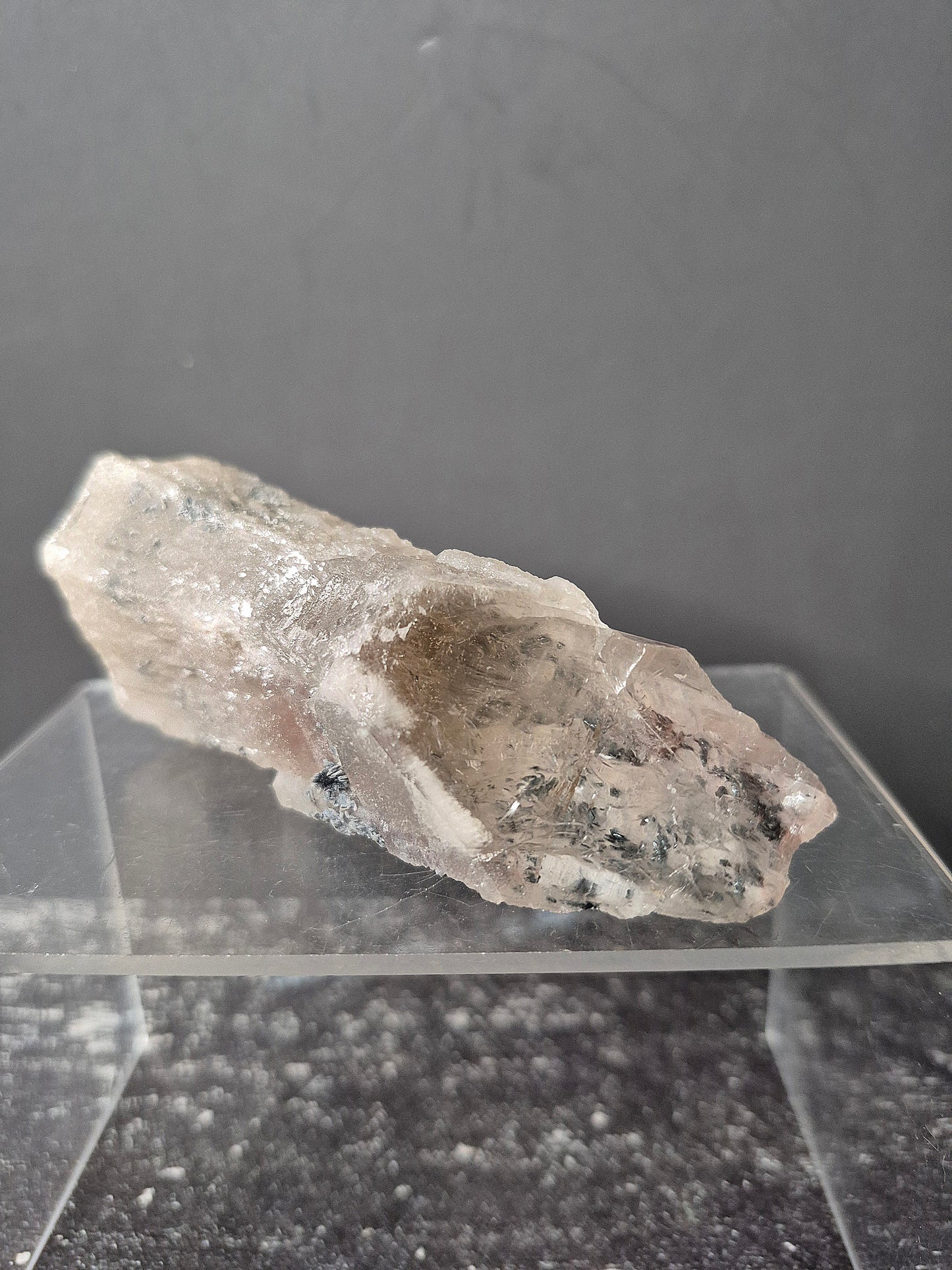 Rose Specular Hematite on Quartz