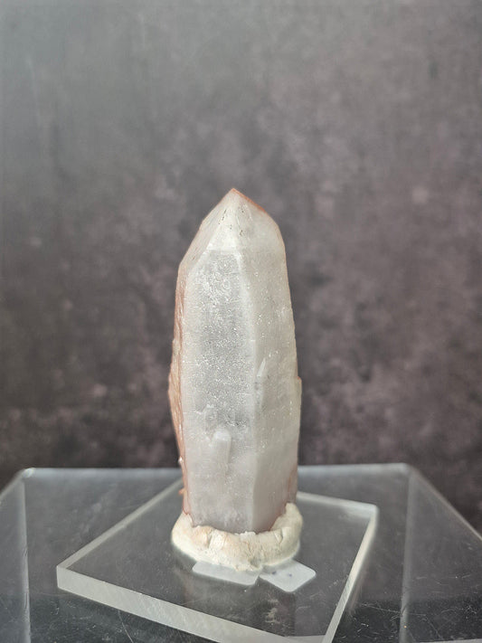 Red Hematite Quartz with Pyrite