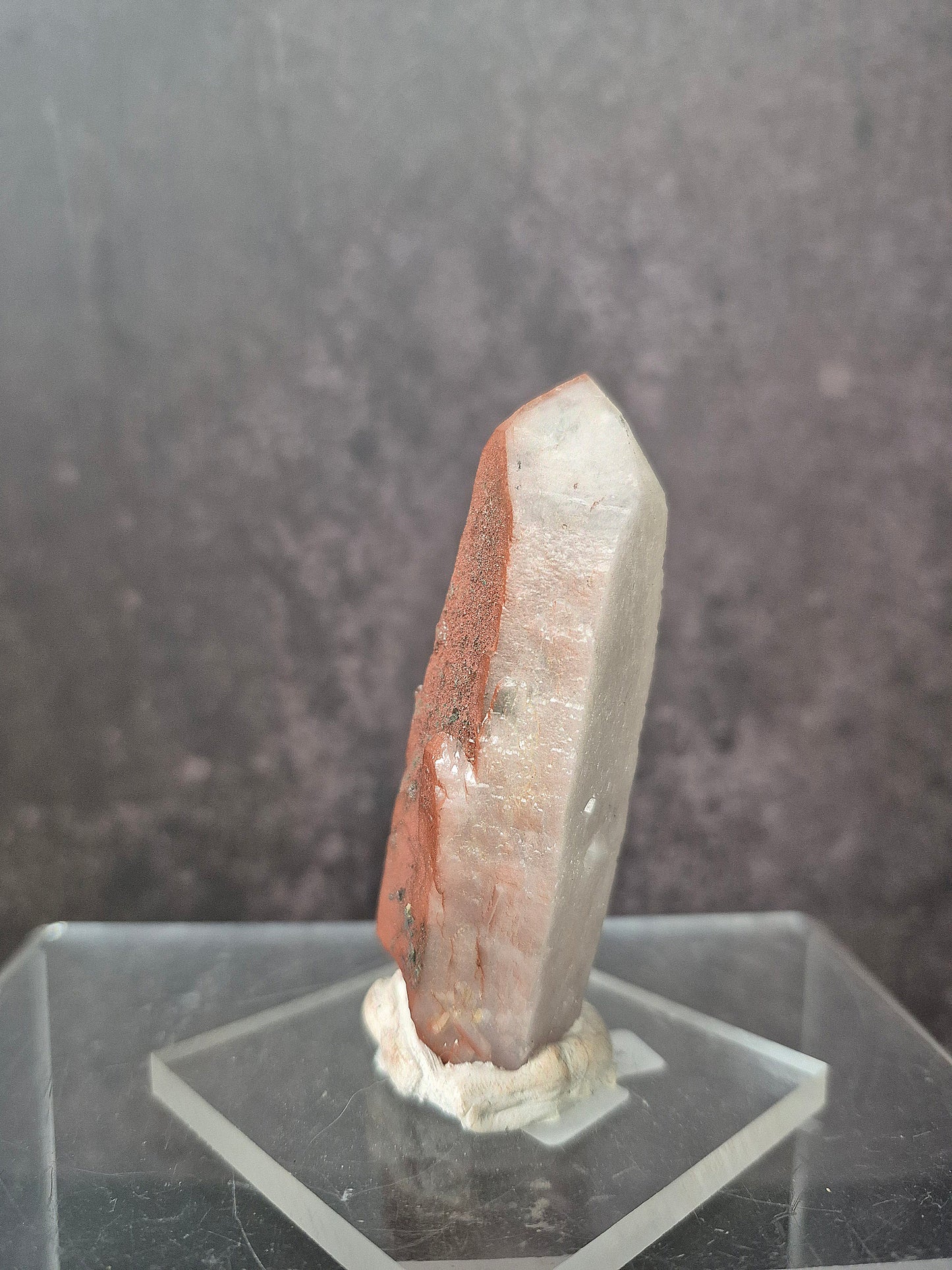 Red Hematite Quartz with Pyrite
