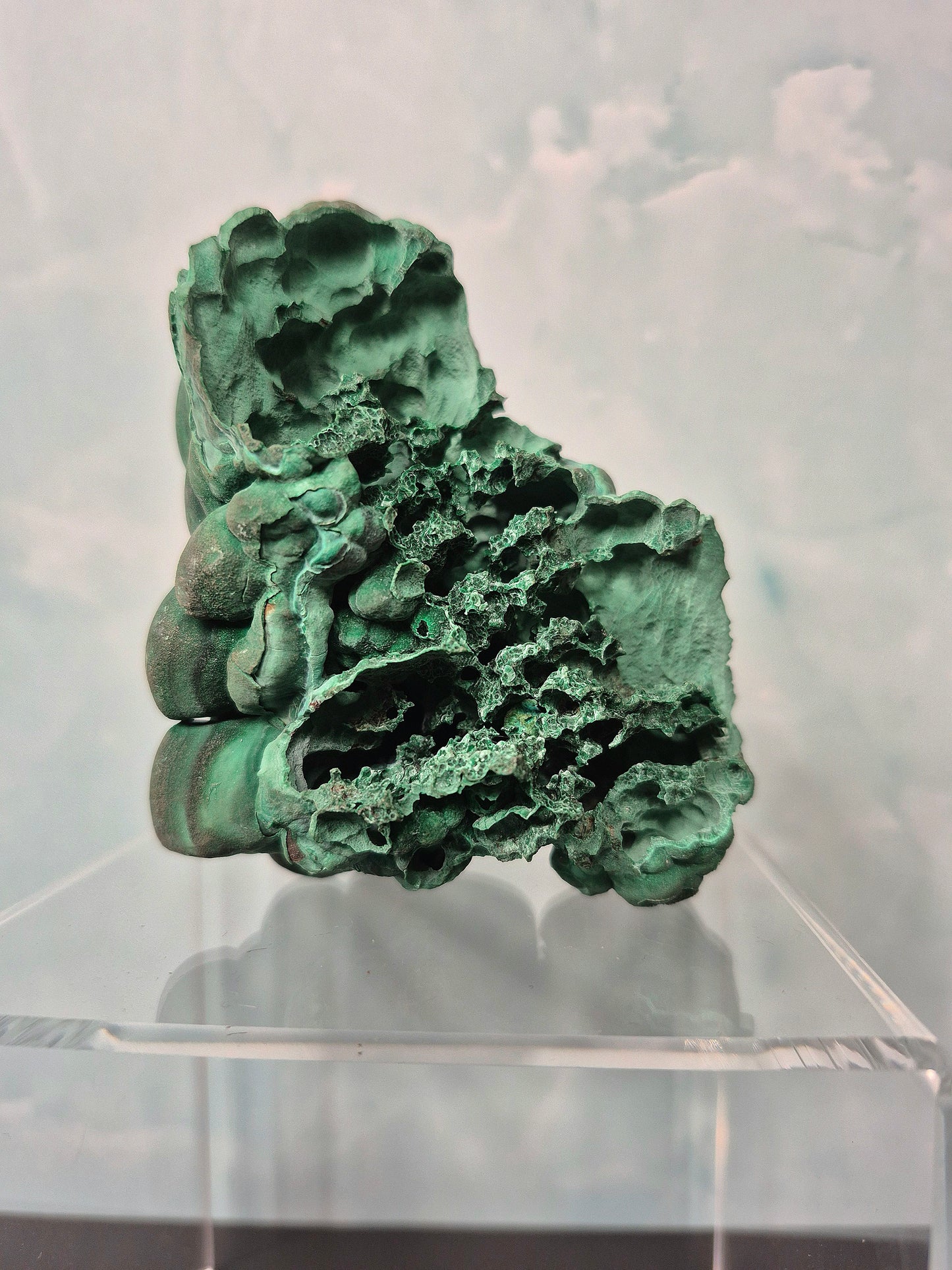 Botryoidal Malachite Cluster