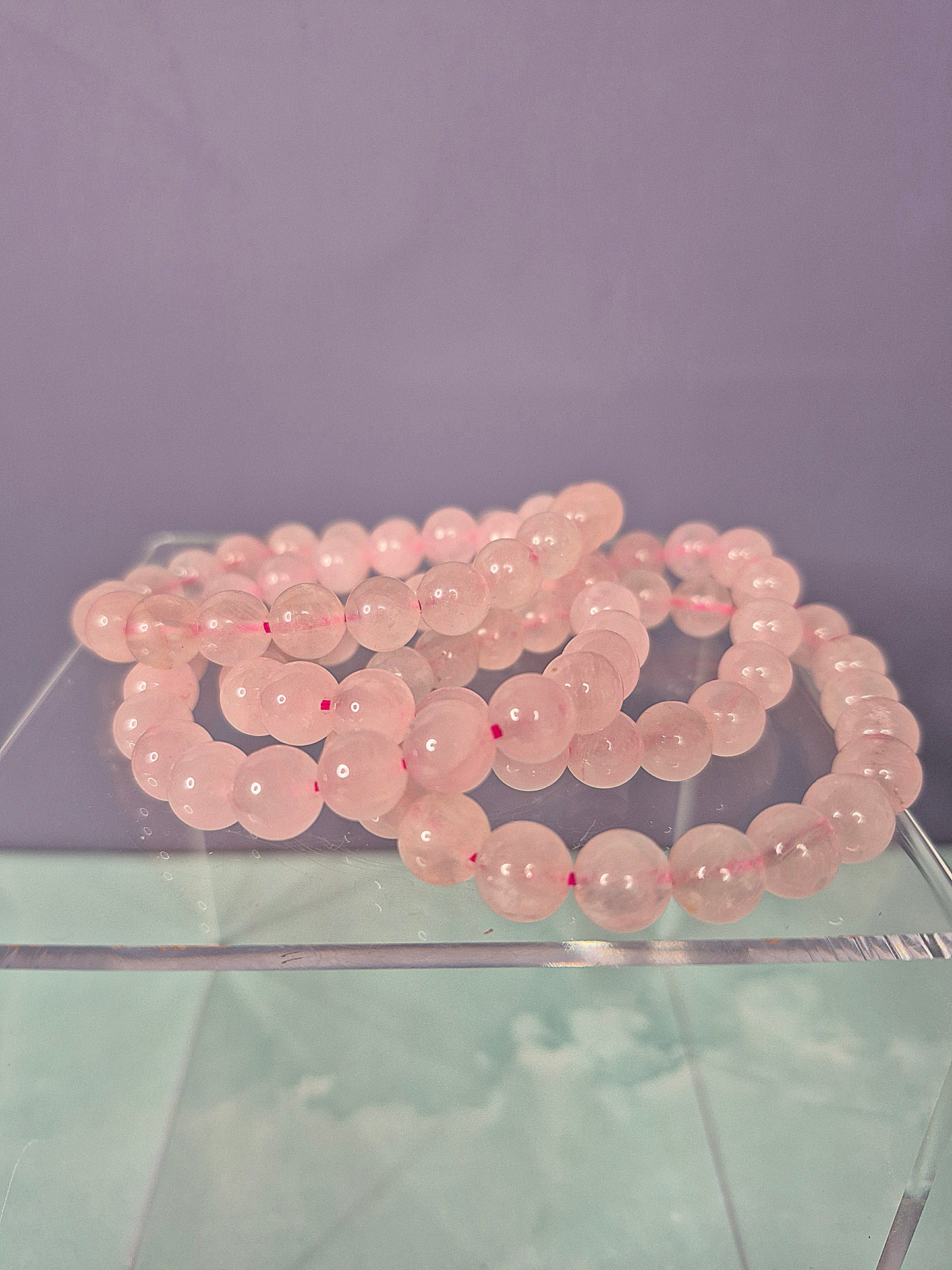 Rose Quartz Beaded Bracelet