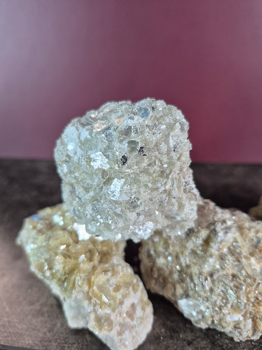 Shimmery Golden Mica Clusters